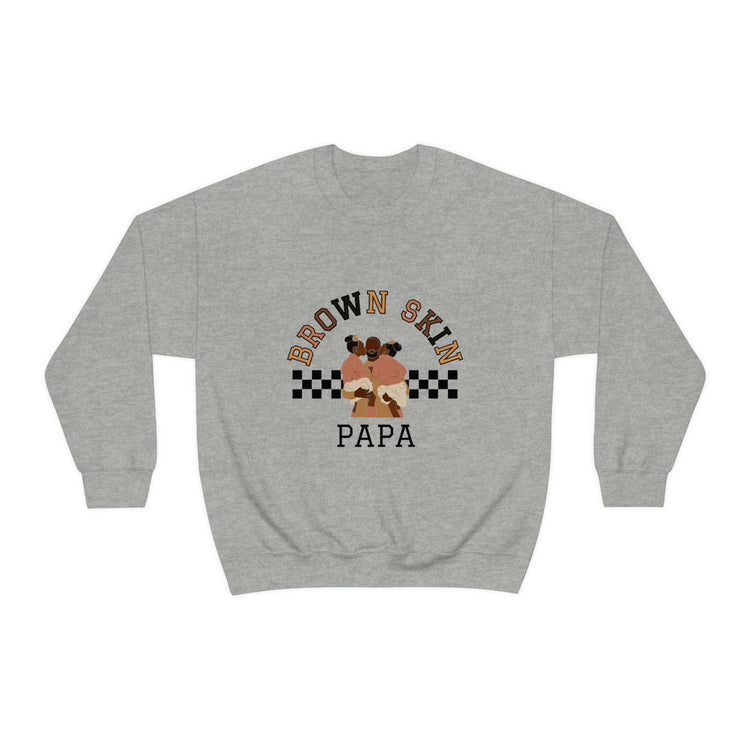 Men's Brown Skin Papa Sweatshirt - Girl Dad