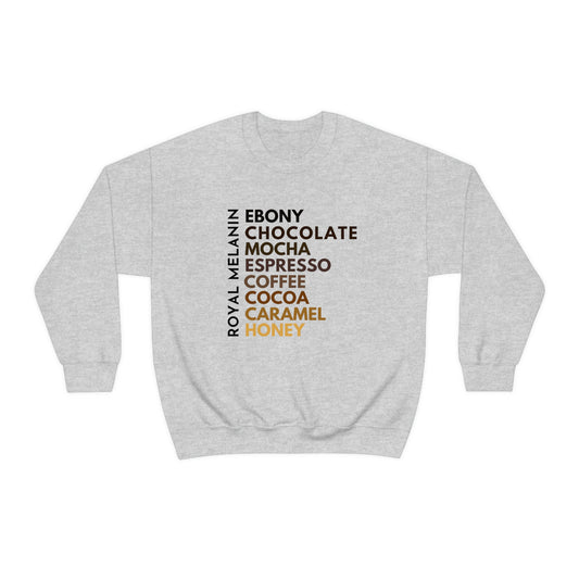 Adult Unisex Royal Melanin Tones Sweatshirt